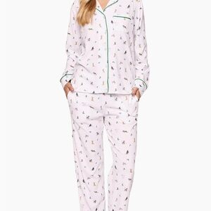 Petite Plume Jingle Paws Cotton Pajamas